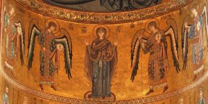 4 archanges Mosaico_della_Cattedrale_di_Cefalù 1